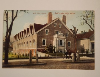 Vintage Postcard The Lion House Salt Lake City Utah Historic Landmark