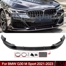 Carbon Look Bumper Lip Splitter For BMW G30 530i 540i M550i M Sport LCI 2021-23