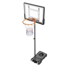 5-7ft Adj. Portable Basketball Hoop, 32" Backboard, Indoor/Outdoor Kids/Adults
