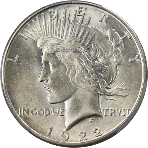 1922-S Peace Dollar PCGS MS64 Great Eye Appeal Nice Strike