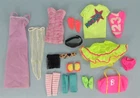 Lot of 16 Vintage 80's Barbie & the Rockers Mix Clothes Accessories - Neon
