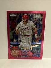 2023 Topps Chrome Parallel J.T. Realmuto Magenta Refractor /399 Phillies #30