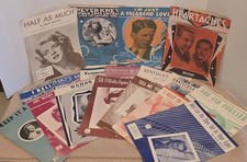 Lot of 18 Assorted Vintage Sheet Music - 20s-40s