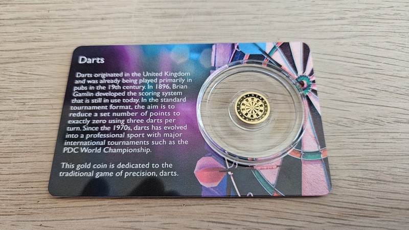 Gold Dart Board 1/200oz Gold