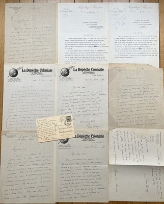 Pierre HAMP - Konvolut signierter Autogrammbriefe (8) und signierter Brief (2)