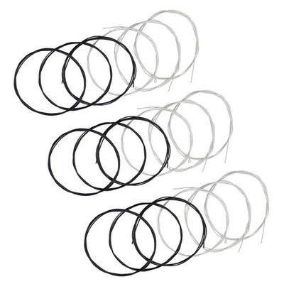 JYsun Classical Guitar Strings 3 full sets with Black Nylon for E-1st 