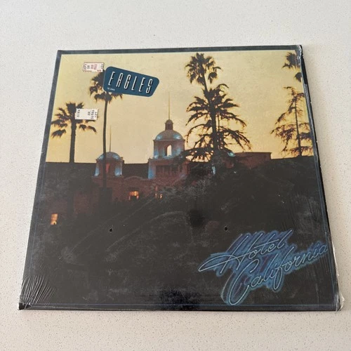 Vintage 1976 Eagles Hotel California LP Vinyl Record 7E-1084 Asylum In Shrink!