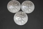 2014 American Silver Eagles (3) 1 oz .999 Silver. All 3 Coins In This Lot