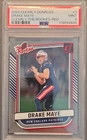 Panini 2024 Clearly Donruss The Rookies Drake Maye Red 84/99 #3 PSA 9