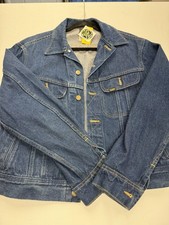 Men's Vintage Lee Denim Trucker Jean Jacket USA Made Size 42R Very Clean