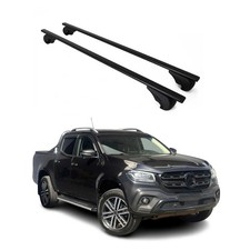 Dachträger Grundtäger für Mercedes X Klasse 470 2017-2020 75kg Metall Schwarz 2x