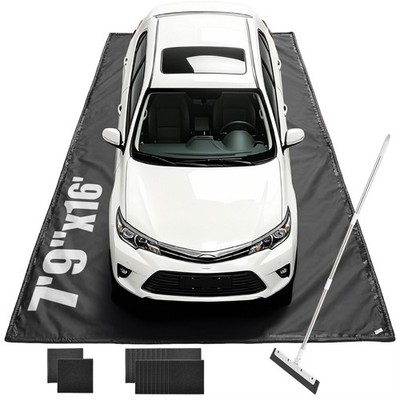 Yescom Containment Mat Garage Floor Mat for SUV Snow Mud Compact Size 7'9''x16'