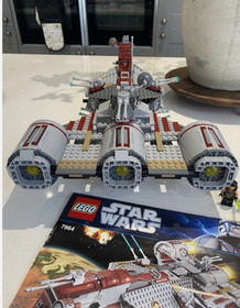 Lego Republic Frigate 7964 Star Wars 100% Complete Set with Box Commander Wolffe