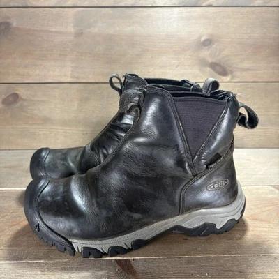 keen greta womens size 6 shoes black leather waterproof ankle chelsea boots - Image 1 of 4