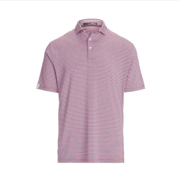 RLX Ralph Lauren Mens Short Sleeves Polo T-shirt Red Multi Small 13490₽