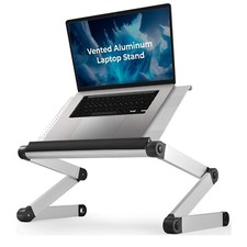 WorkEZ Executive best aluminum adjustable ergonomic laptop stand lap desk couch