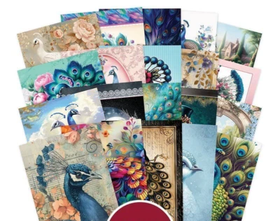 Hunkydory-The Little Book of PEACOCKS - 20 pages, Sample