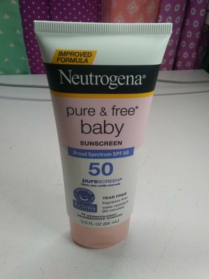 neutrogena pure baby sunscreen