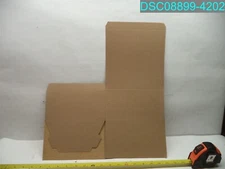 QTY=100: ULINE S-13221 Gift Boxes 8 x 8 x 4", Kraft Pinstripe