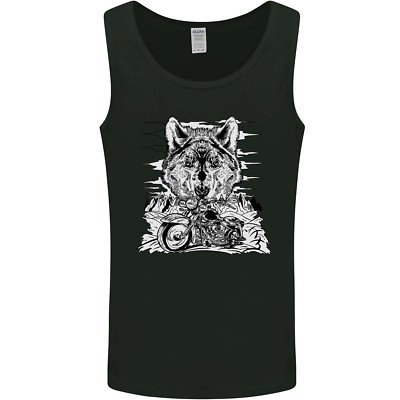 Motorrad Wolf Biker Motorrad Herren Tanktop