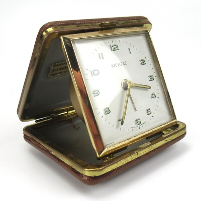 Kienzle Reisewecker Kofferuhr mechanisch 50er Jahre Alarm Clock Vintage Retro