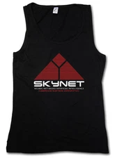 SKYNET LOGO TANK TOP GYM VEST - Cyberdyne Sarah Terminator Systems John Research