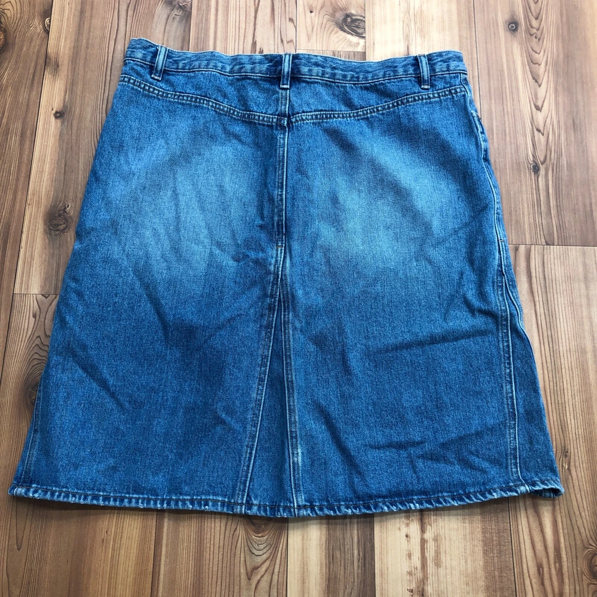 Mid length denim skirt size cheap 18