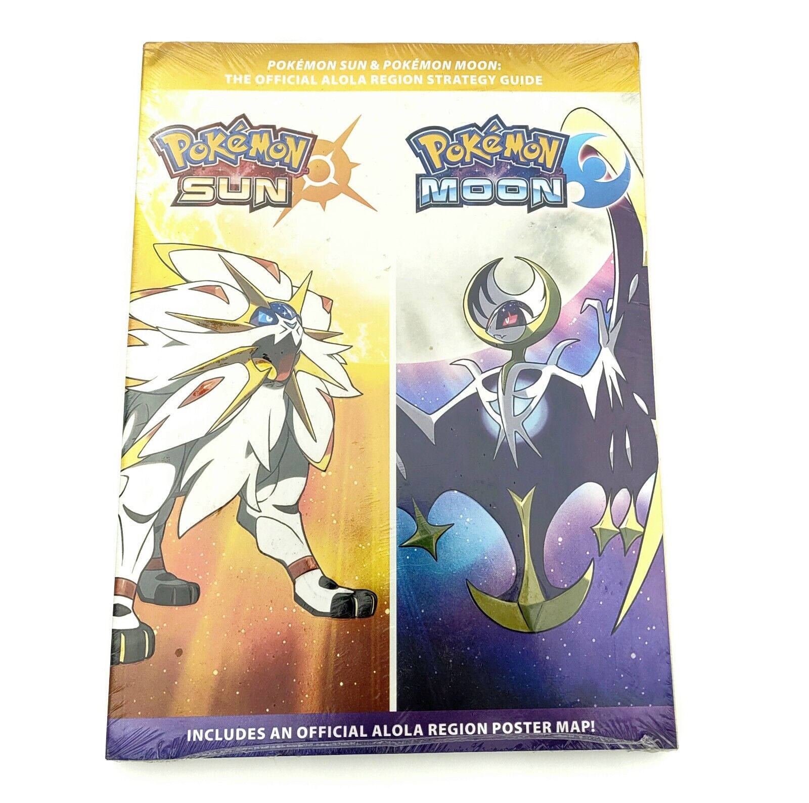 NEW SEALED POKEMON SUN MOON ALOLA REGION OFFICIAL GAME STRATEGY GUIDE  POSTER >>