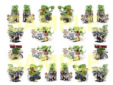 Rats in Cars 1:64 WATER-SLIDE DECALS FOR HOT WHEELS, MATCHBOX, SLOT CAR: