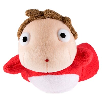 Ponyo on a Cliff by the Sea Stuffed Toy Ponyo S Size Studio Ghibli