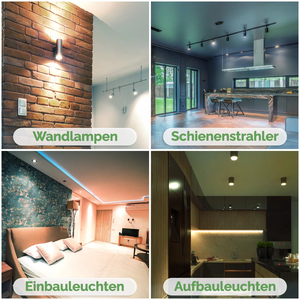 LUMILED 10x MR16 GU5.3 LED Leuchtmittel 6W=50W 6500K Kaltweiß 12V/230V SMD Licht - Bild 3 von 4