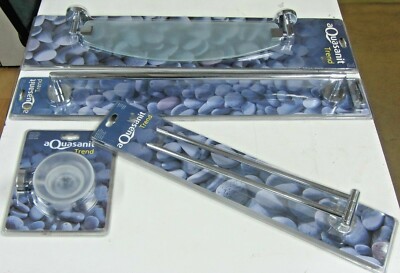 Aquasanit Trend Kit 4er Set Badzubehör Edelstahl Made In Italy