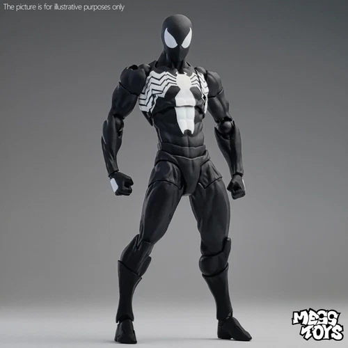 MESS TOYS Black Suit Neighbor Spider-Man Symbiote 1/12 Action Figure US STOCK image 8