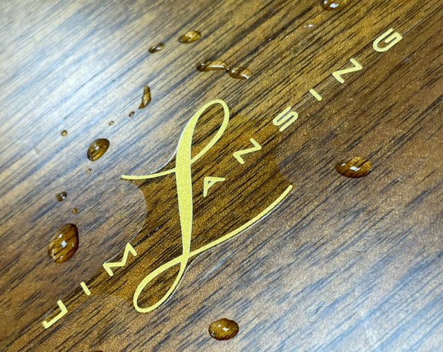 For JBL JIM LANSING WATER SLIDE DECAL TYPE-A (Clear base and Gold) HIGH QUALITY