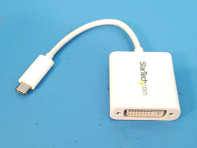 StarTech USB-C to DVI Adapter - CDP2DVIW - White