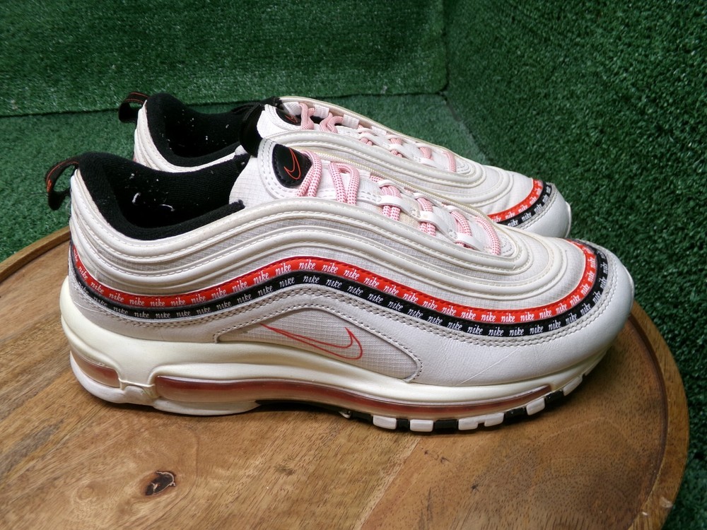 Nike Air Max 97 Script Swoosh White Sneakers Men Size 8.5 US 2019