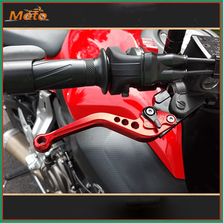 JUEGO DE PALANCAS DE FRENO Y EMBRAGUE CNC CORTAS PARA HONDA CBR 650F 2014-2018 Nuevo Foto 2 de 4