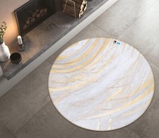 3D Light Gold Art NBC492275 Game Rug Mat Elegant Photo Carpet Mat Romy