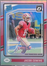 2024 Optic #236 Jacob Cowing Holo Rated Rookie Auto - San Francisco 49ers