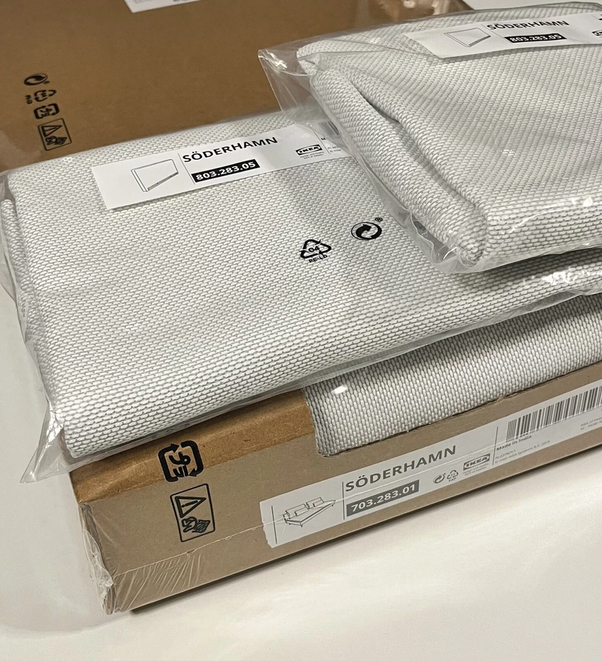 IKEA Söderhamn Bezug für 3-er Sofa mit Armlehnen Finnsta weiß 703.283.01 NEU OVP - Bild 4 von 4