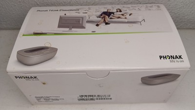 Phonak TVLink2 Base Station TV Link II TV sound amplifier. Hear your TV.