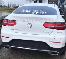 Trust No One Windshield Decal Sticker Front Or Back Window Jdm Banner Euro Kdm