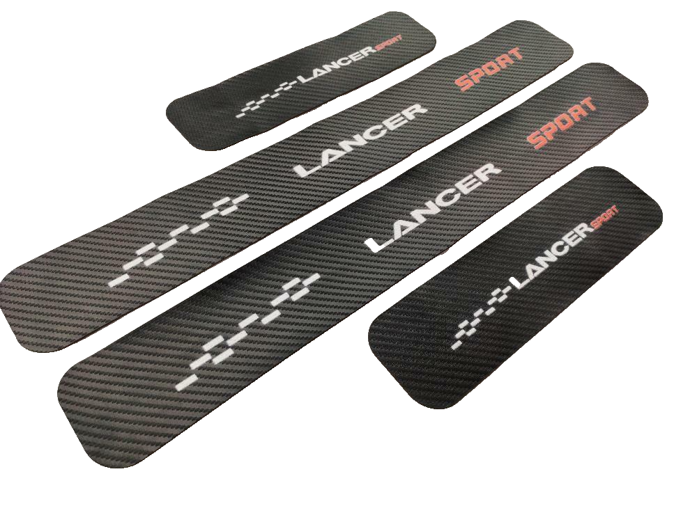 For Mitsubishi Lancer Car Accessories Door Sill Cover Protector Scuff Plate Trim
