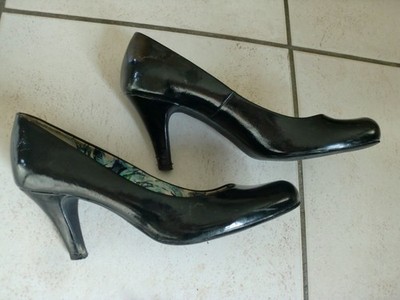 ABSATZSCHUH   PUMPS   STIELETTO   39   Marco Tozzi   schwarz- glänzend Lackoptik