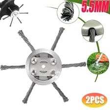 2X Lawn Mower Steel Wire Grass Trimmer Head Brush Cutter Weed Eater Trimmer Head