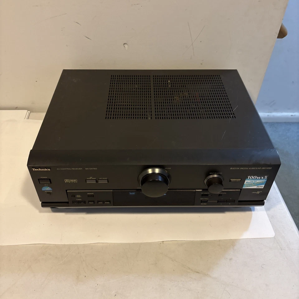 Technics SA-DX750 5.1 AV Control Receiver Amplifier Dolby Digital Hifi - TESTED - Image 3 of 4