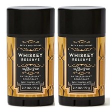 2-Pack Bath  Body Works Men's Whiskey Reserve Antiperspirant Deodorant 2.7 oz