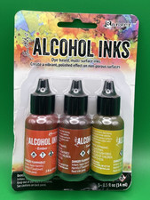 2020 Ranger Tim Holtz Alcohol Ink .5oz, 3Pc Orange/Yellow Spectrum, TAK69645 NEW
