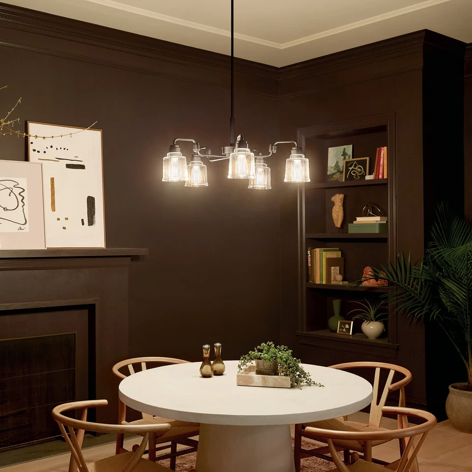 Kichler 52398 Aivian 5 Light 30"W Chandelier - Red - Image 3 of 4