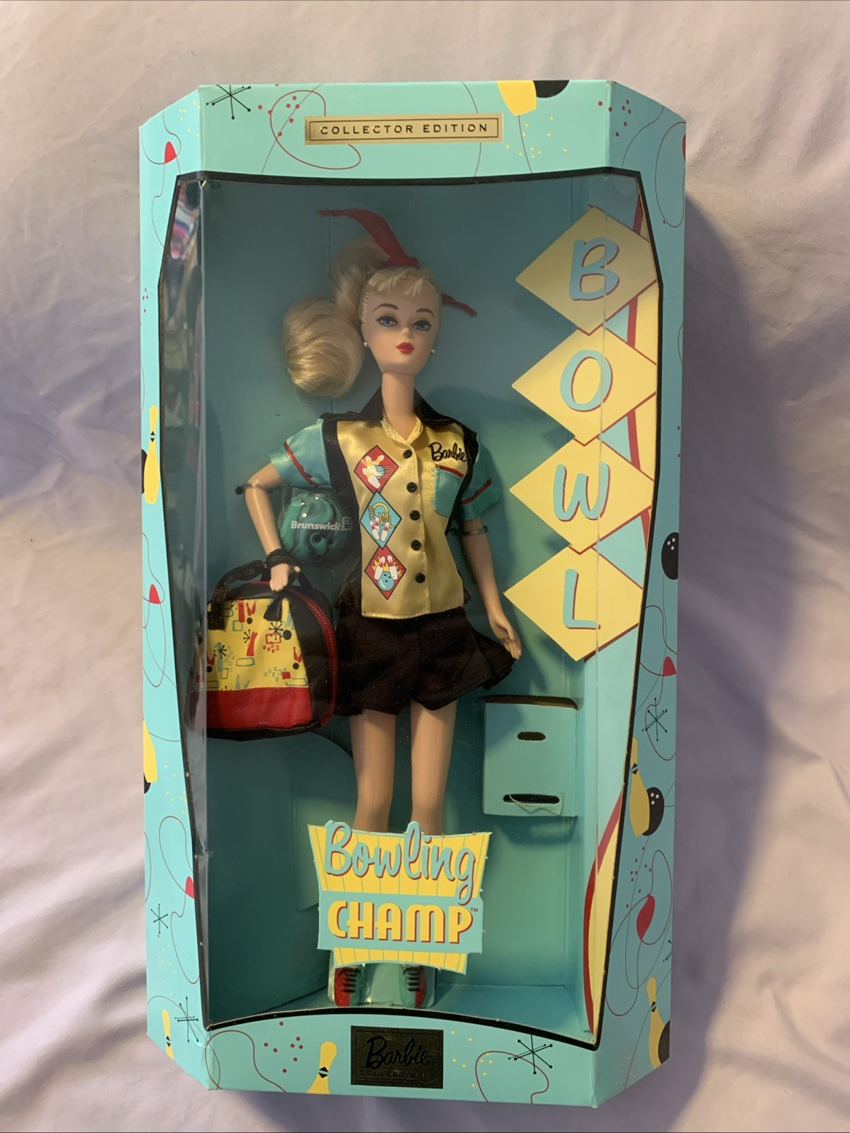 Vintage BOWLING CHAMP Barbie Doll Collector Edition Retro 1999 Mattel 25871 NRFB